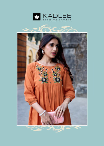 Crystal Vol 2 Kadlee Rayon Fancy Tops Supplier Ahmedabad