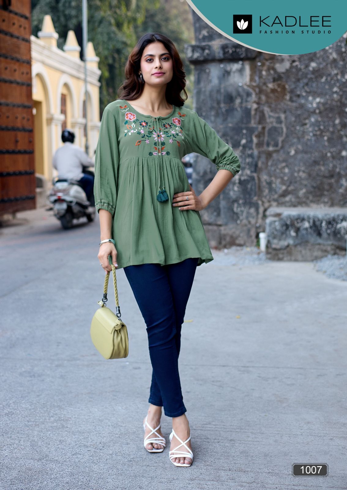 Crystal Vol 2 Kadlee Rayon Fancy Tops Supplier Ahmedabad