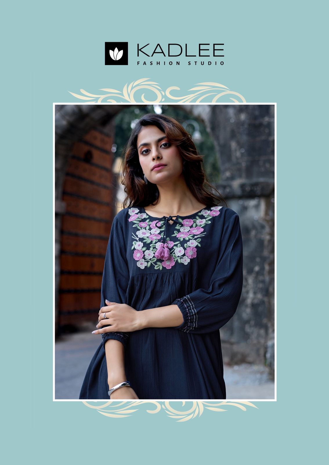 Crystal Vol 2 Kadlee Rayon Fancy Tops Supplier Ahmedabad