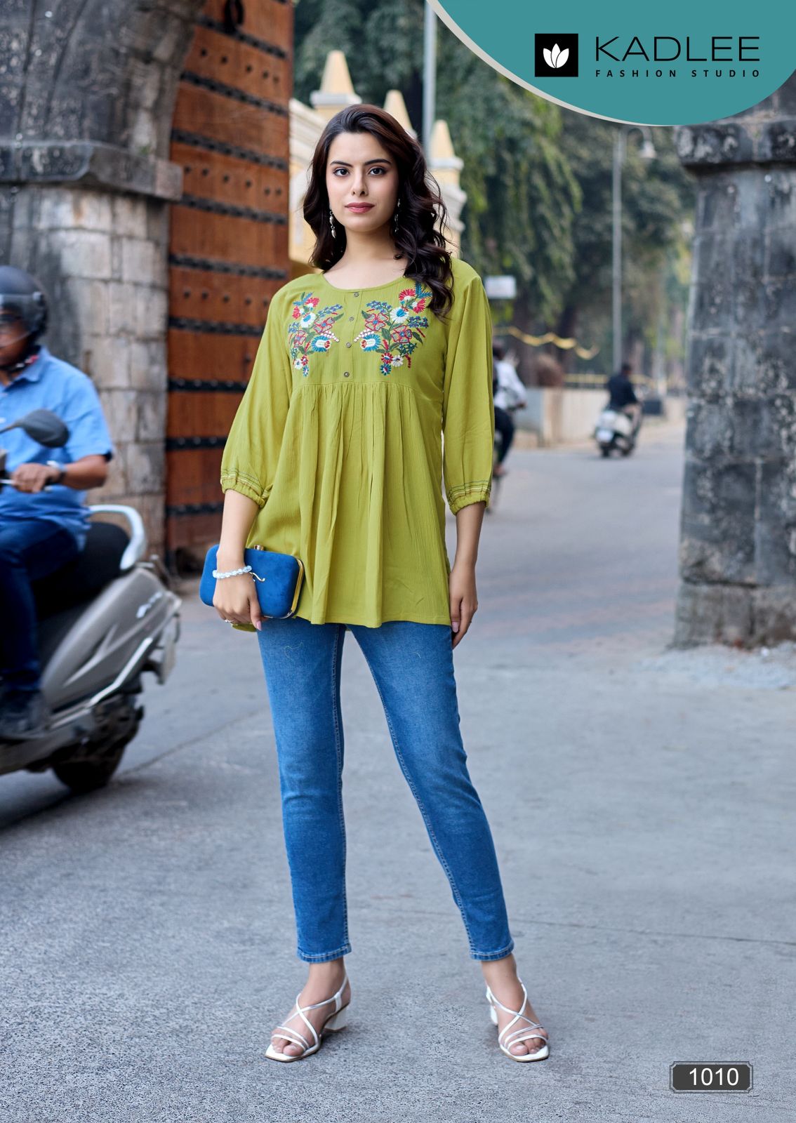 Crystal Vol 2 Kadlee Rayon Fancy Tops Supplier Ahmedabad