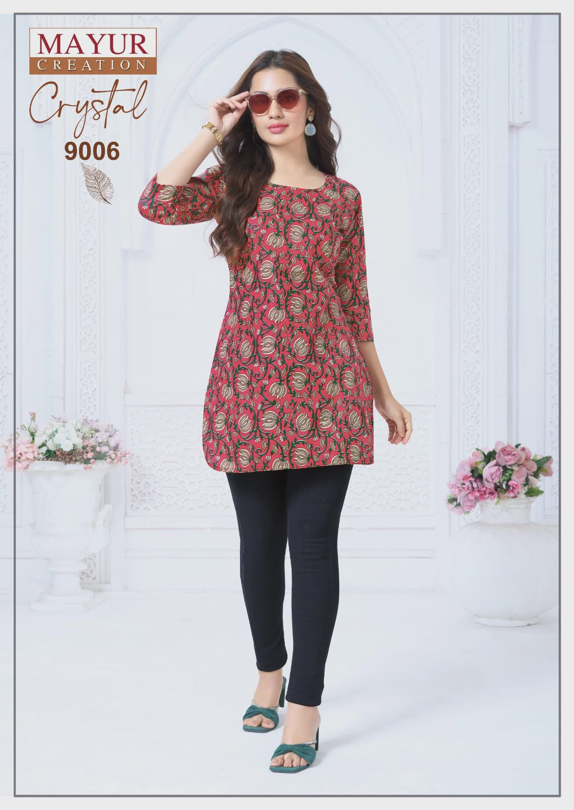Crystal Vol 9 Mayur Creation Poplin Cotton Short Kurtis Wholesaler Ahmedabad