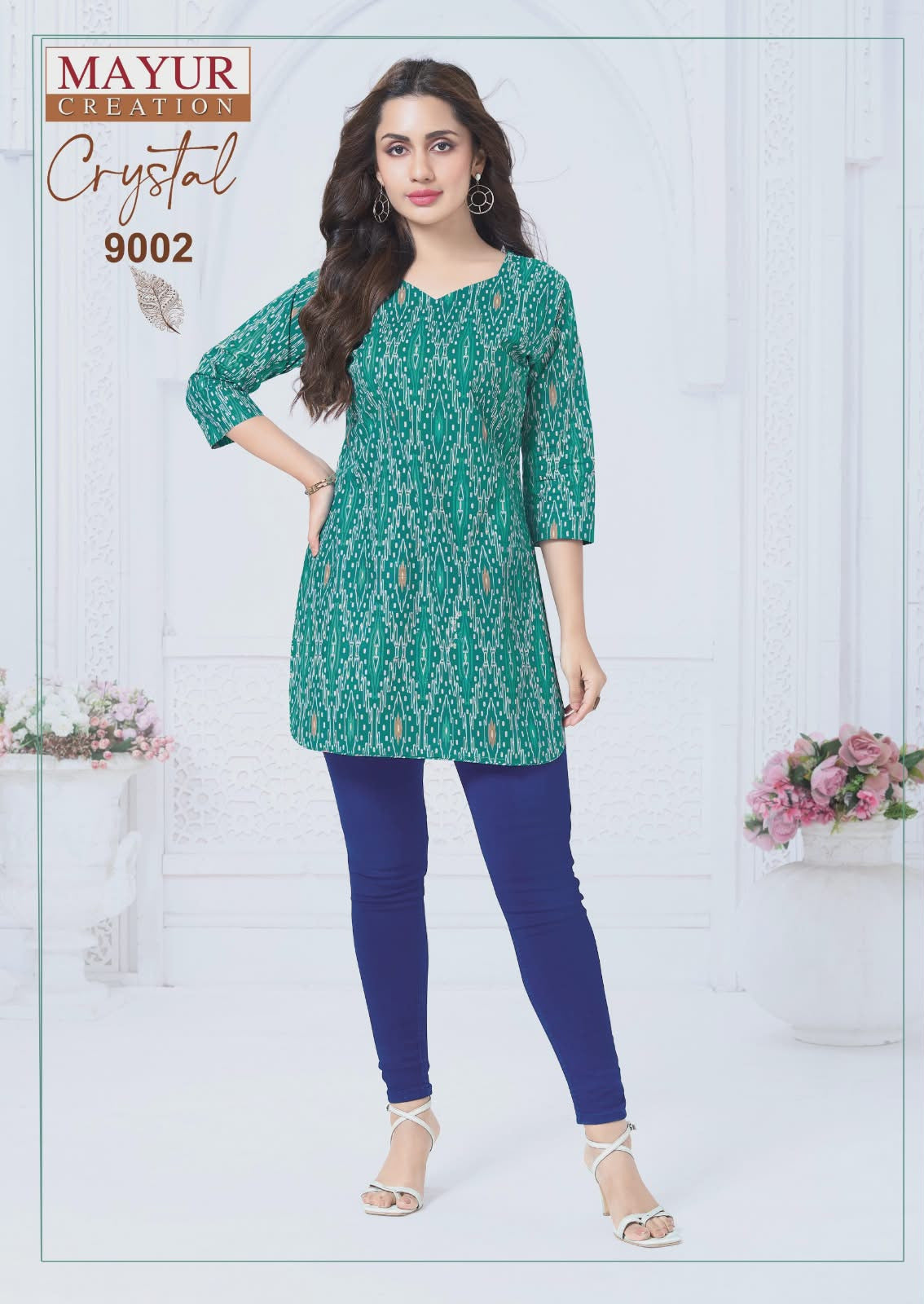 Crystal Vol 9 Mayur Creation Poplin Cotton Short Kurtis Wholesaler Ahmedabad