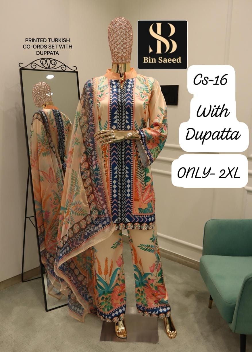 Cs Hit Designs Bin Saeed Satin Pakistani Readymade Suits Wholesale Price