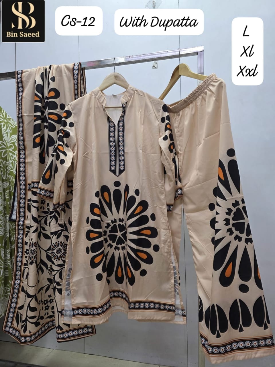 Cs Hit Designs Bin Saeed Satin Pakistani Readymade Suits Wholesale Price