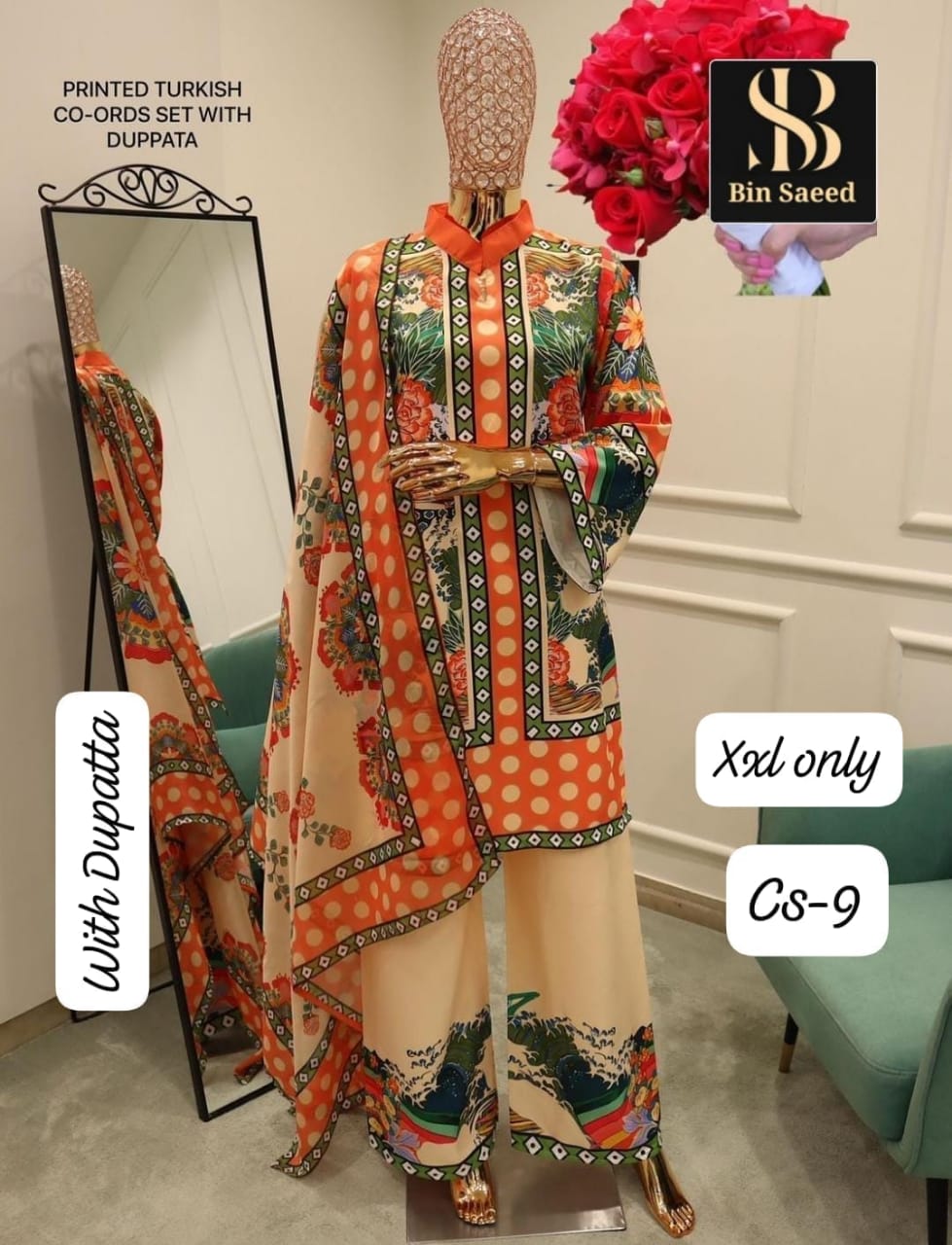 Cs Hit Designs Bin Saeed Satin Pakistani Readymade Suits Wholesale Price
