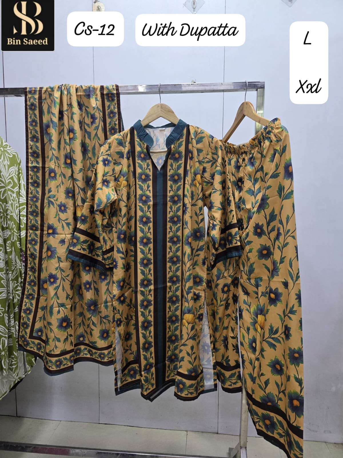 Cs Hit Designs Bin Saeed Satin Pakistani Readymade Suits Wholesale Price