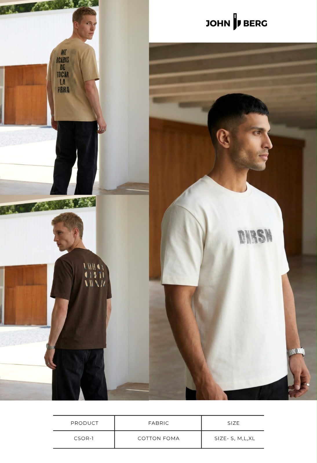 Csor 1 John Berg Cotton Mens Tshirts Exporter Gujarat