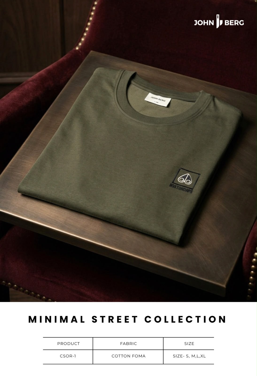 Csor 1 John Berg Cotton Mens Tshirts Exporter Gujarat