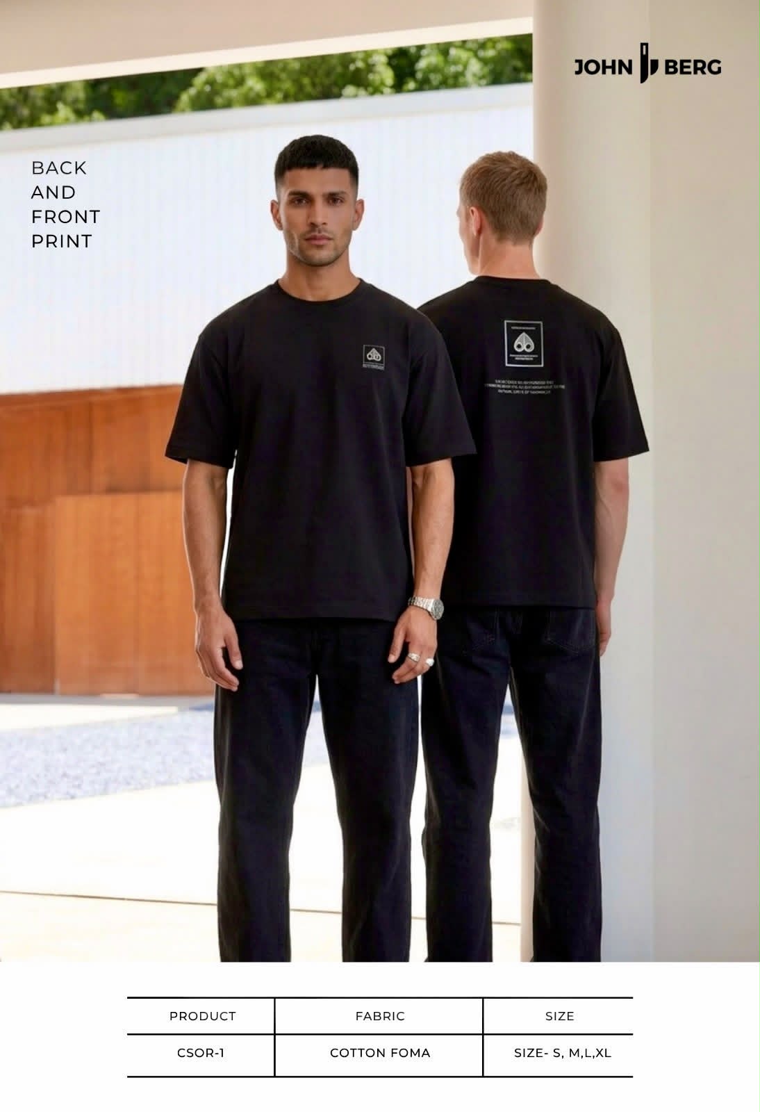 Csor 1 John Berg Cotton Mens Tshirts Exporter Gujarat