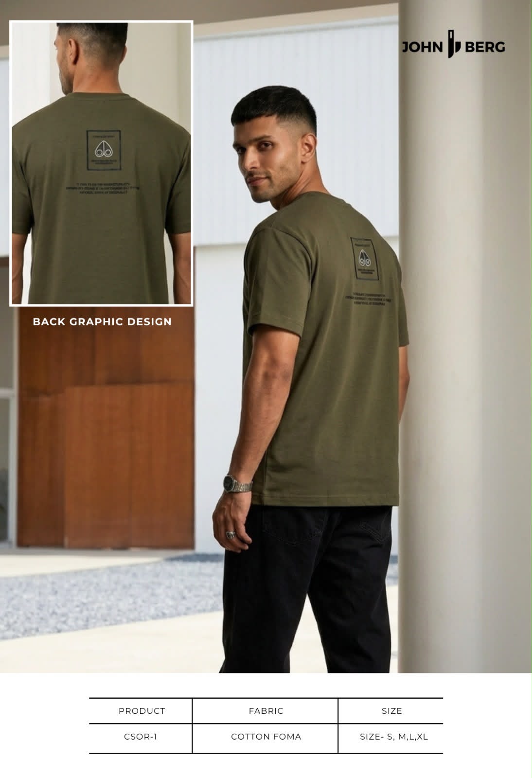 Csor 1 John Berg Cotton Mens Tshirts Exporter Gujarat
