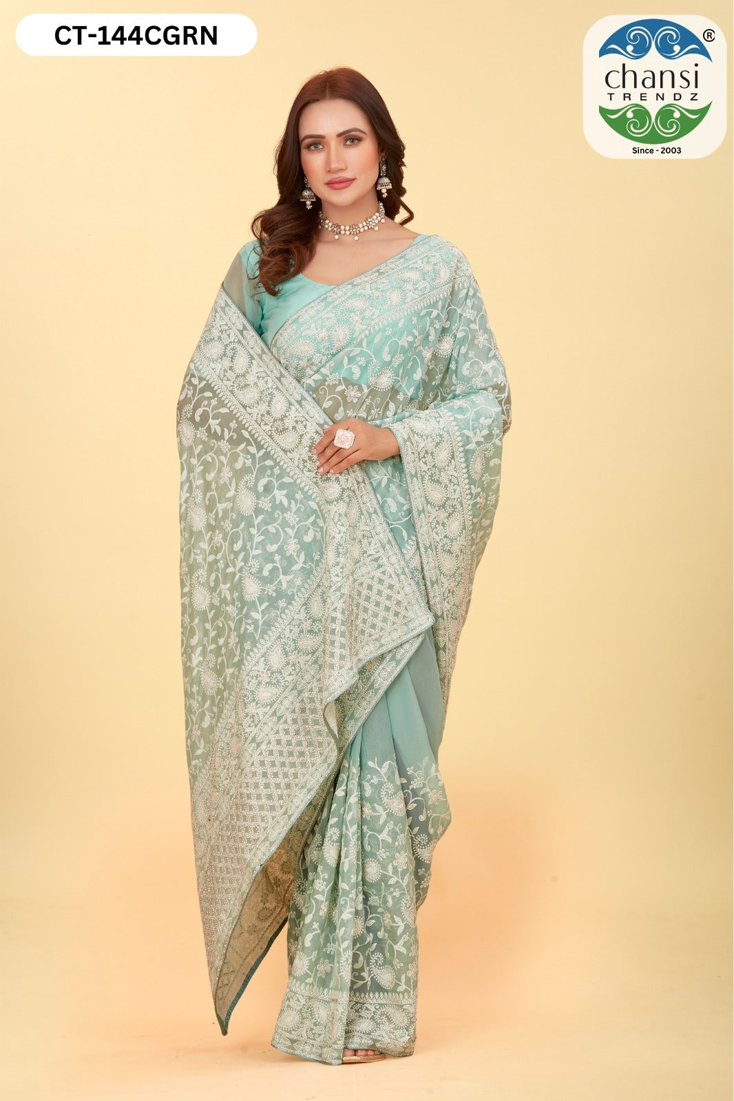 Ct-144 Chansi Trendz Sarees Exporter Ahmedabad