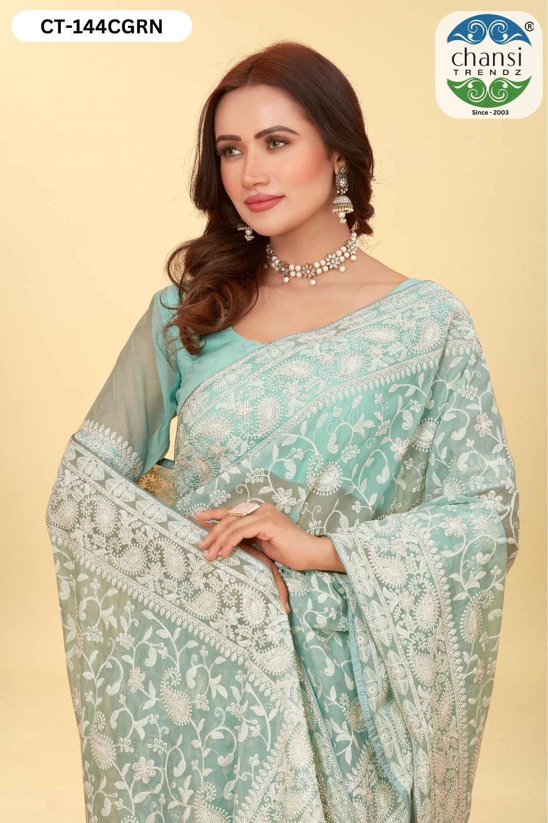 Ct-144 Chansi Trendz Sarees Exporter Ahmedabad