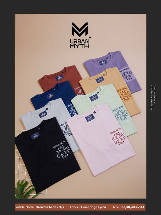 Cuffs Brendon Series Urban Myth Lycra Mens Tshirts Wholesale Price