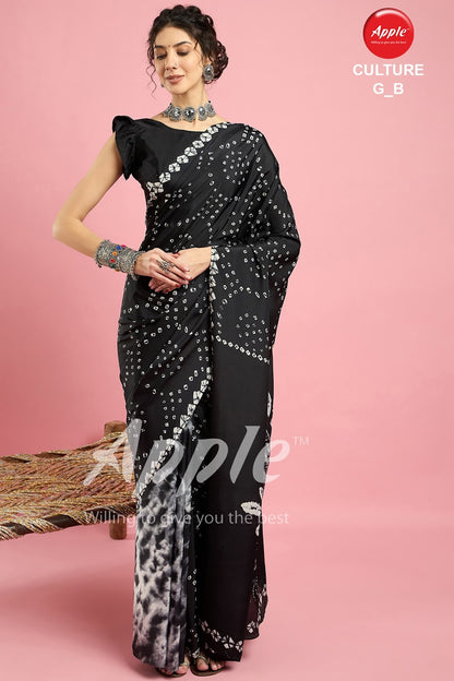 Culture G Apple Crape Sarees Wholesale Rate