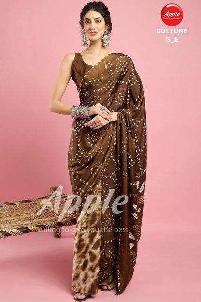 Culture G Apple Crape Sarees Wholesale Rate