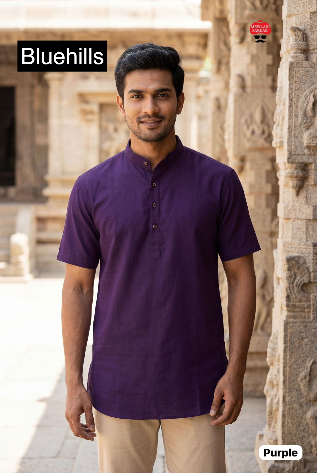 Culture Short Bluehills Silk Mens Kurta Manufacturer Ahmedabad