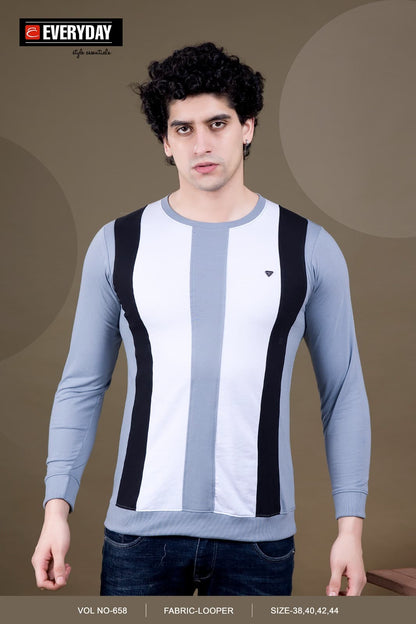 Cut-Sew Style Vol 658 Everyday Cotton Looper Mens Tshirts Manufacturer Ahmedabad