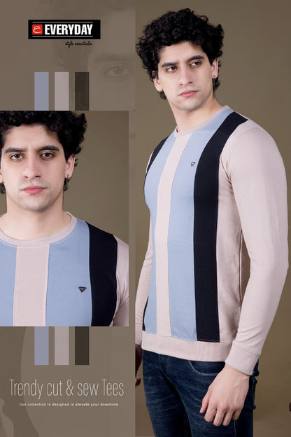 Cut-Sew Style Vol 658 Everyday Cotton Looper Mens Tshirts Manufacturer Ahmedabad