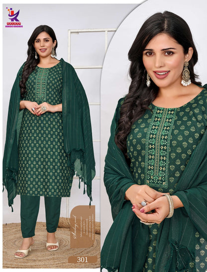 Cute Beauty 4 Mlm Kalash Lifestyle Readymade Cotton Pant Suits Wholesaler India