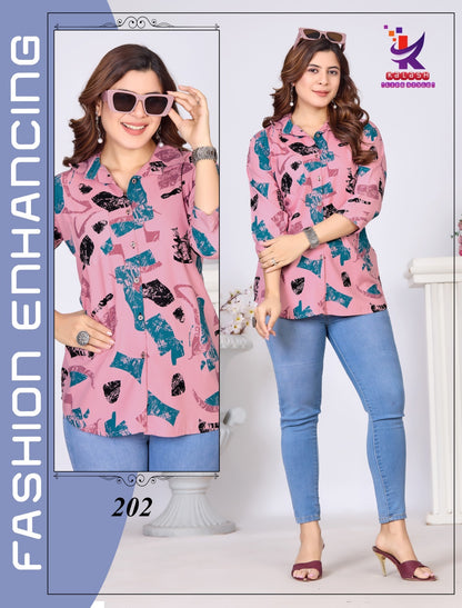 Cute One Plus Size Mlm Kalash Lifestyle Rayon 22Kg Women Shirts Supplier Ahmedabad