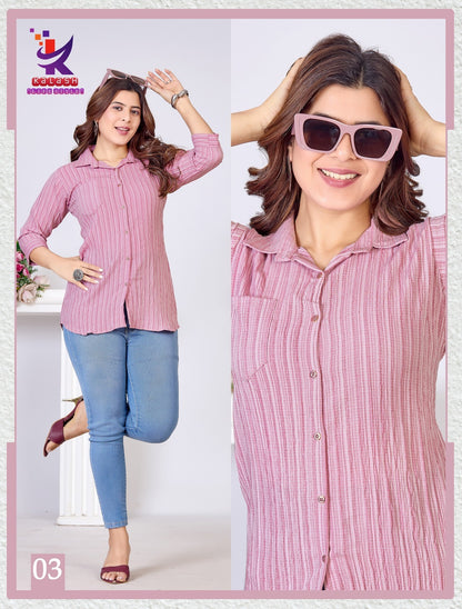 Cute Star 2 Mlm Kalash Lifestyle Rayon 22Kg Women Shirts Wholesale Price