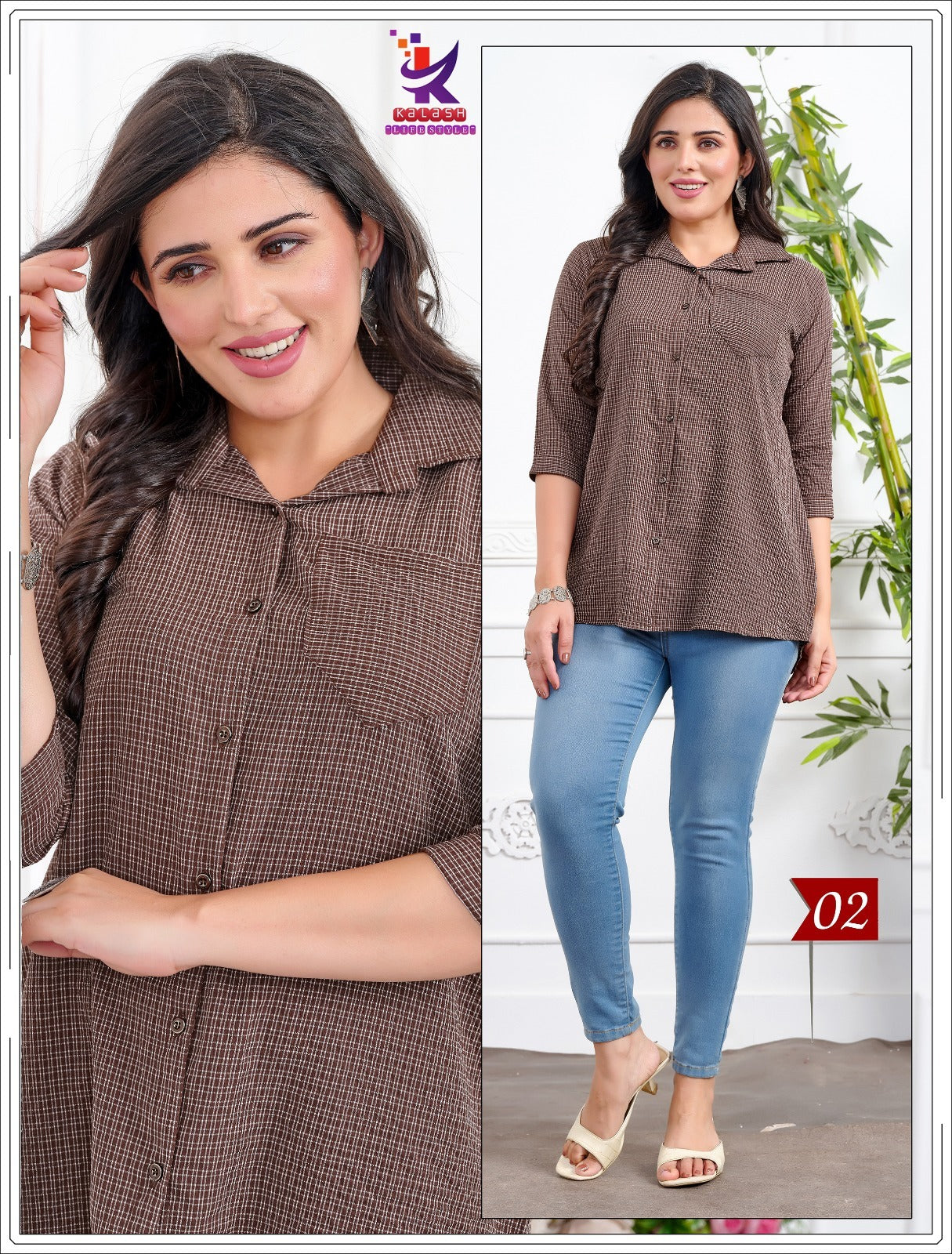 Cute Star Mlm Kalash Lifestyle Rayon 22Kg Women Shirts Wholesaler