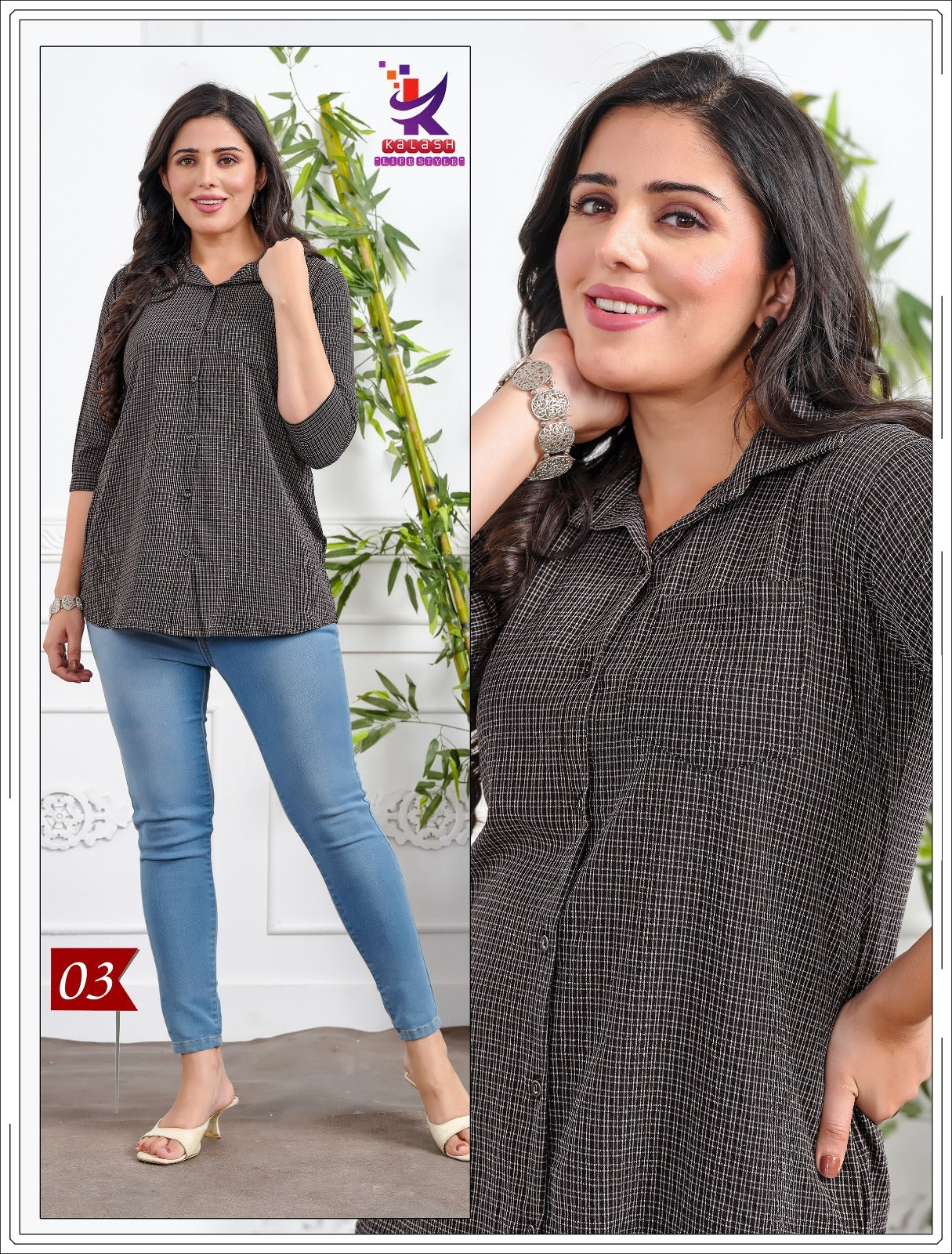 Cute Star Mlm Kalash Lifestyle Rayon 22Kg Women Shirts Wholesaler