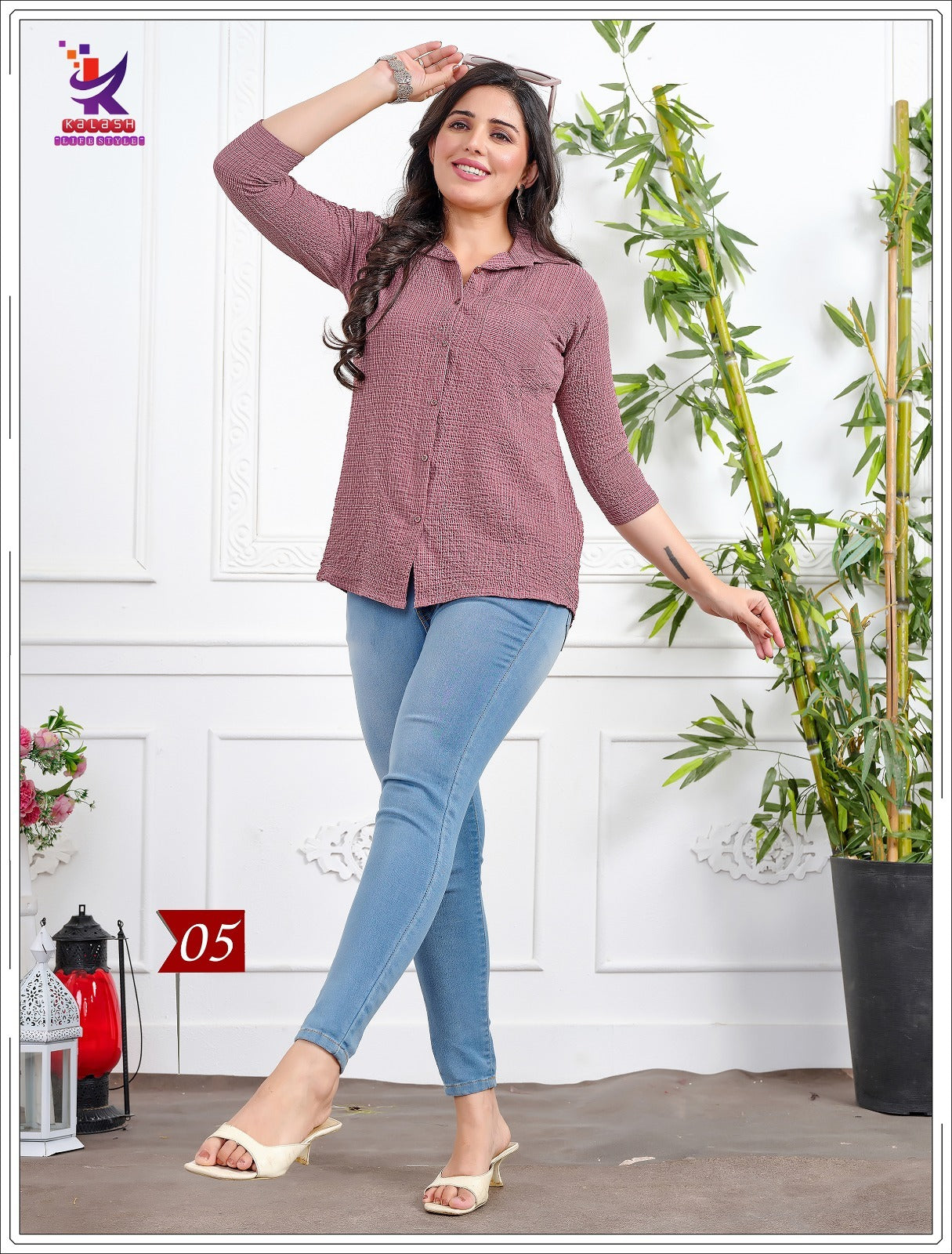 Cute Star Mlm Kalash Lifestyle Rayon 22Kg Women Shirts Wholesaler