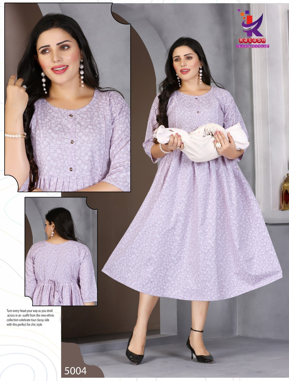 Cute Things 5 Mlm Kalash Lifestyle Rayon 14Kg Feeding Kurtis Wholesaler India