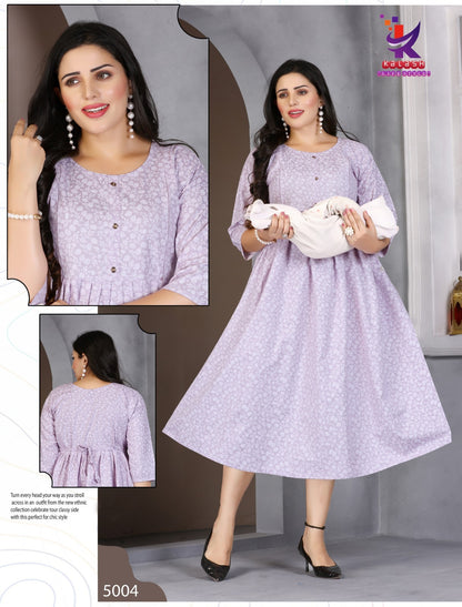 Cute Things 5 Mlm Kalash Lifestyle Rayon 14Kg Feeding Kurtis Wholesaler India