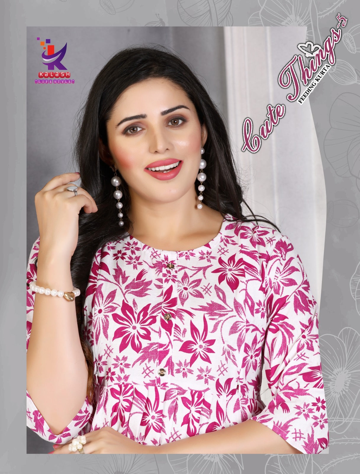 Cute Things 5 Mlm Kalash Lifestyle Rayon 14Kg Feeding Kurtis Wholesaler India