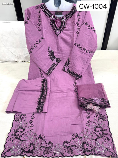 Cw-1004 Mushk Shraddha Designer Jacquard Silk Pakistani Readymade Suits Wholesale Rate