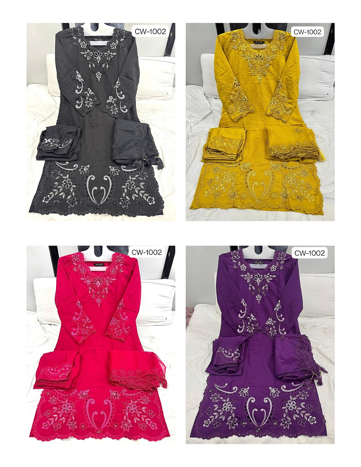 Cw 1002 Mushq Roman Silk Pakistani Readymade Suits Exporter Gujarat