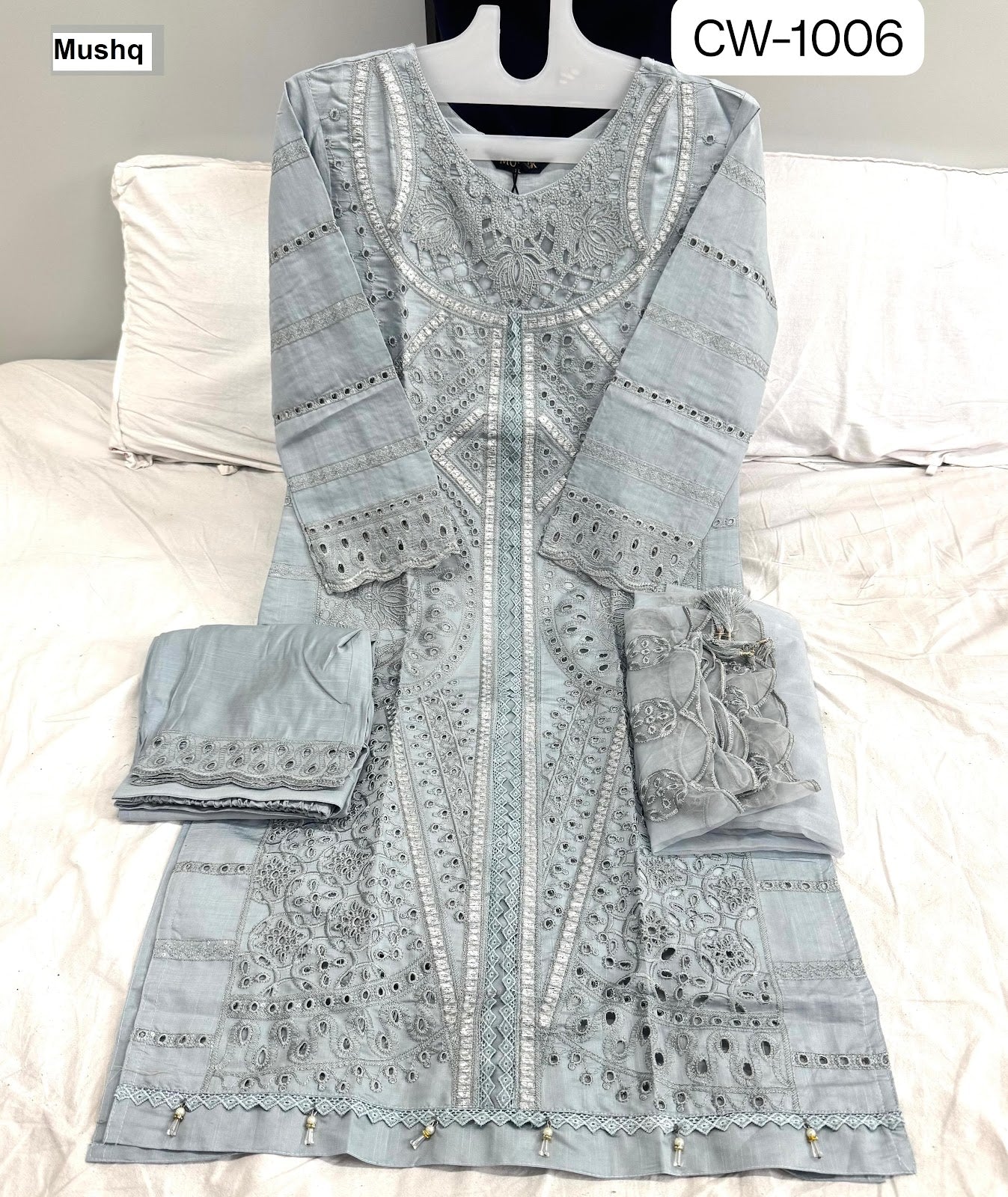 Cw 1006 Mushq Roman Silk Pakistani Readymade Suits Wholesaler India