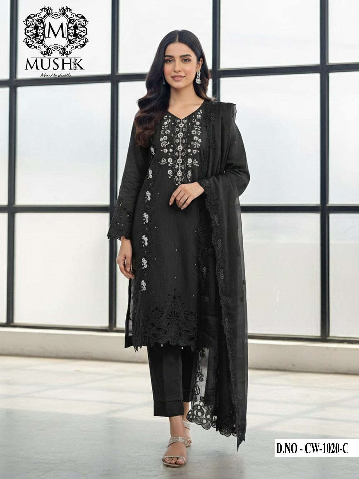 Cw 1020 Abcd Mushk Organza Pakistani Readymade Suits Manufacturer Ahmedabad