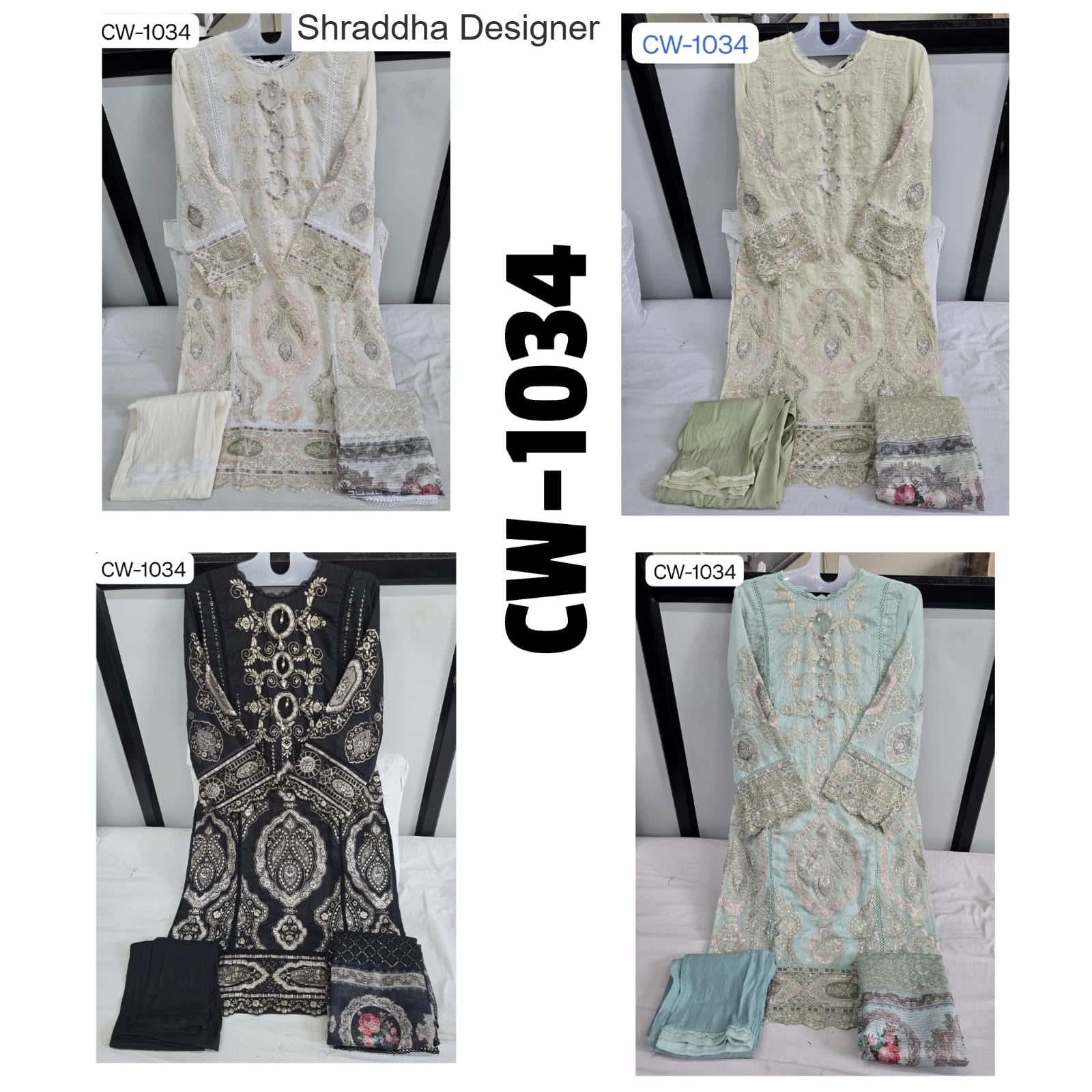 Cw 1034 Shraddha Designer Pakistani Readymade Suits Supplier Ahmedabad