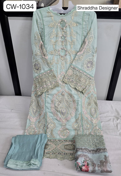 Cw 1034 Shraddha Designer Pakistani Readymade Suits Supplier Ahmedabad