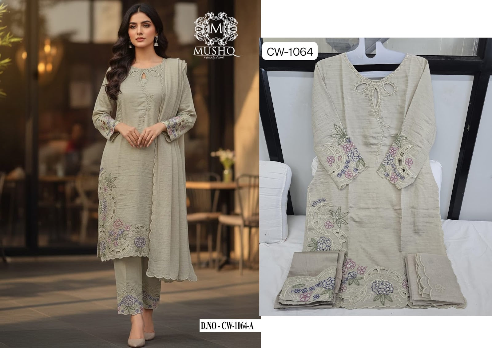 Cw 1064 Mushk Roman Silk Pakistani Readymade Suits Supplier