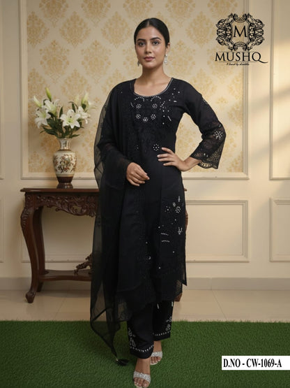 Cw 1069 Mushk Gpo Pakistani Readymade Suits Supplier