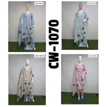 Cw 1070 Mushk Roman Silk Pakistani Readymade Suits Wholesale