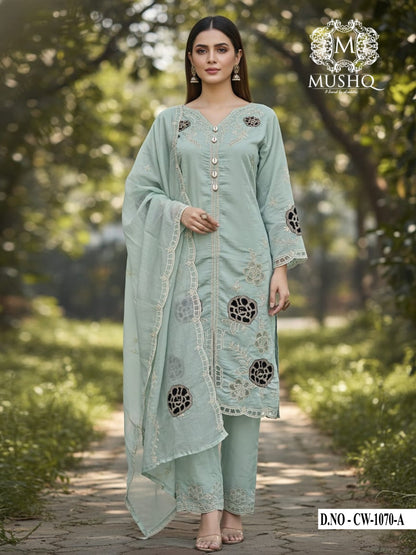 Cw 1070 Mushk Roman Silk Pakistani Readymade Suits Wholesale