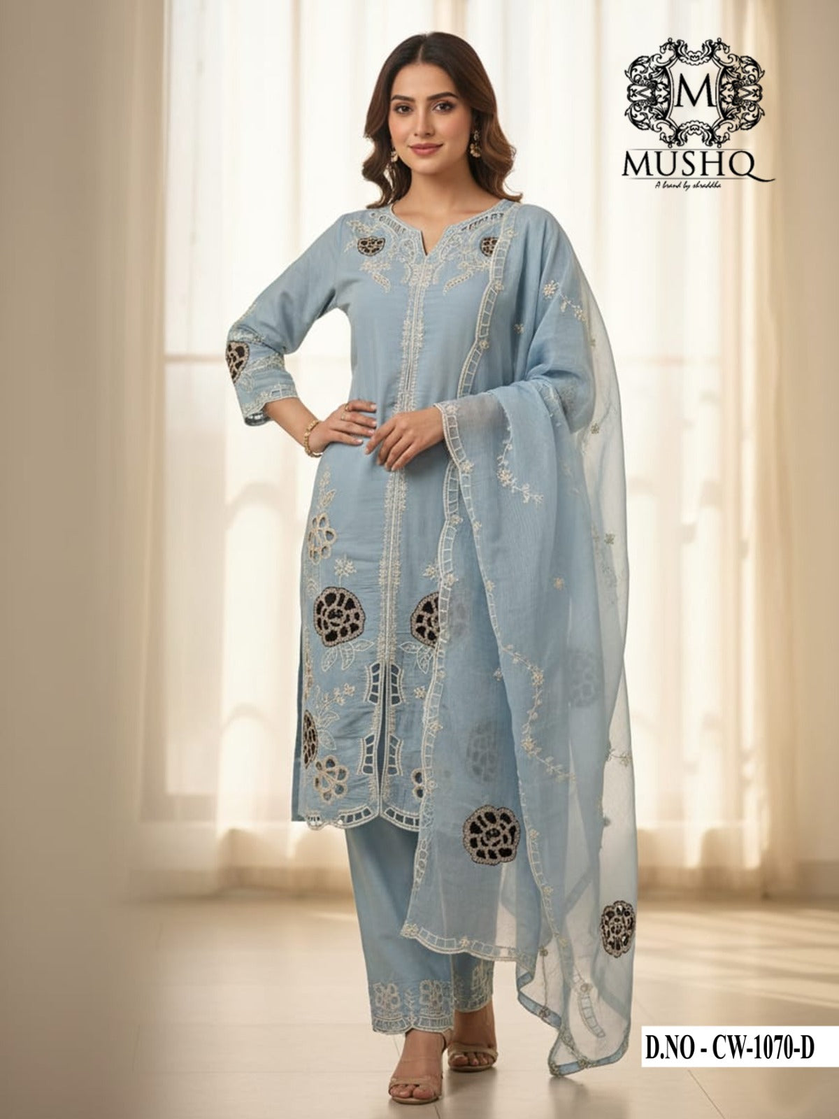 Cw 1070 Mushk Roman Silk Pakistani Readymade Suits Wholesale