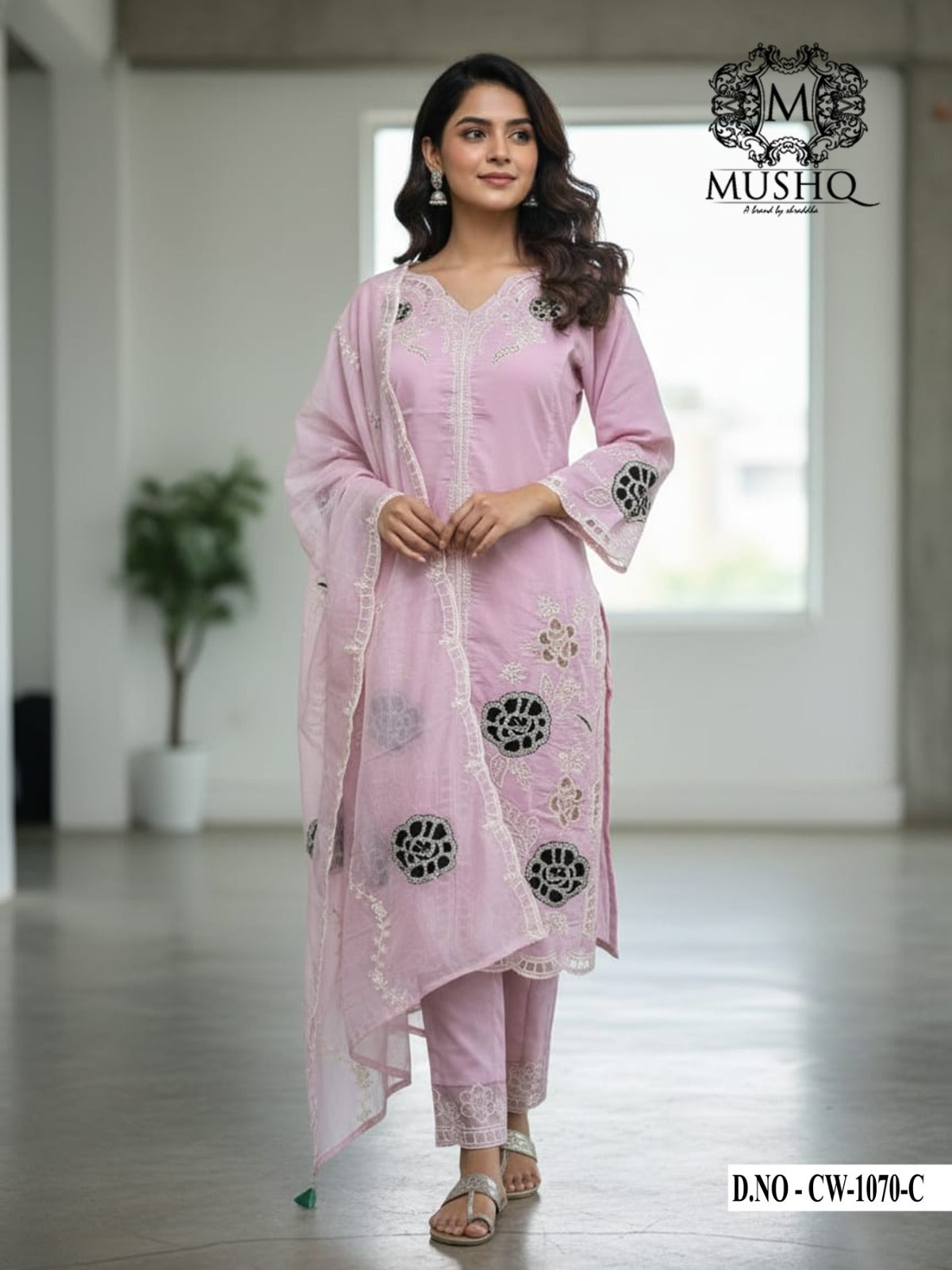 Cw 1070 Mushk Roman Silk Pakistani Readymade Suits Wholesale
