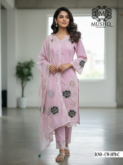 Cw 1070 Mushk Roman Silk Pakistani Readymade Suits Wholesale