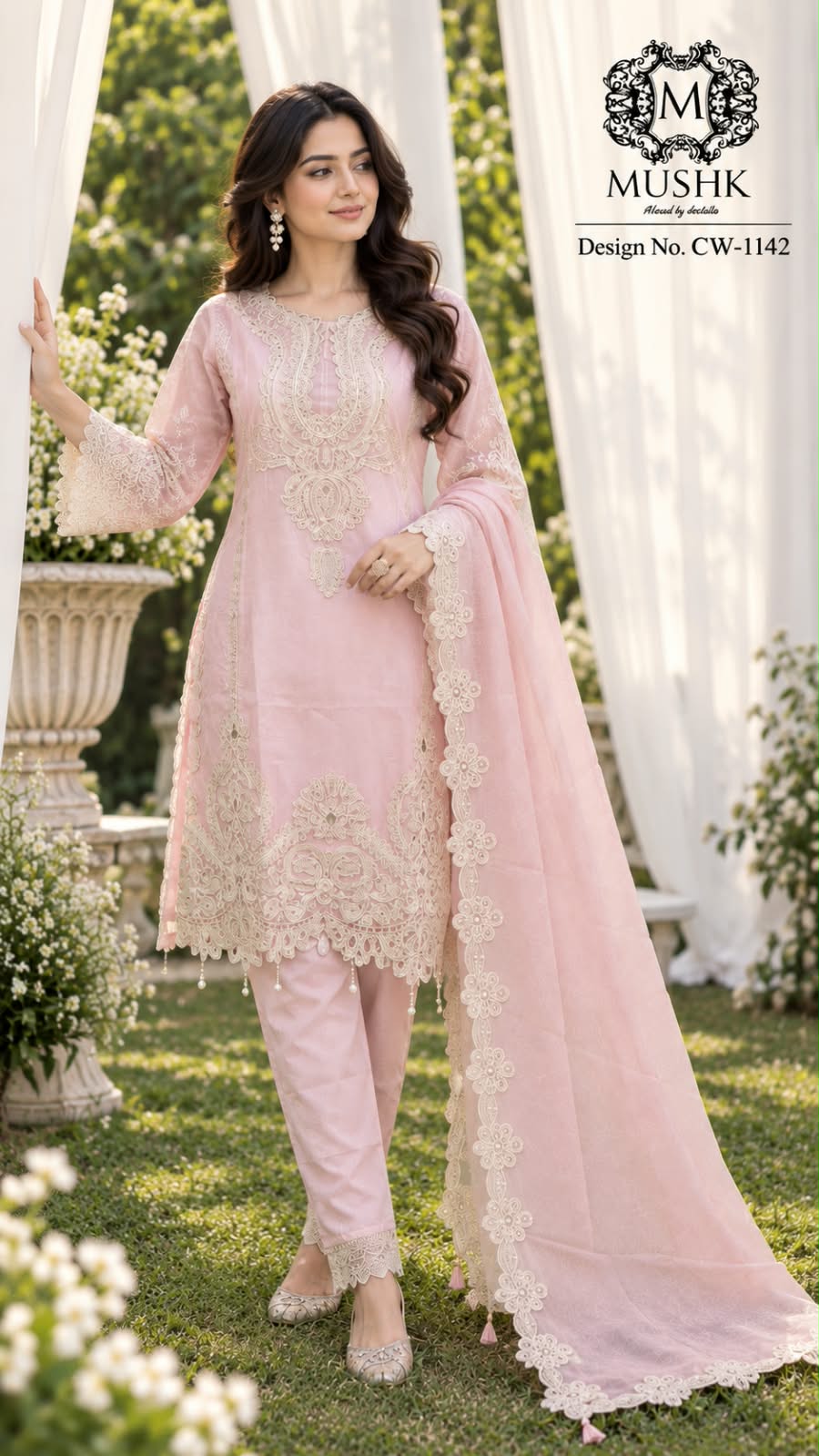Cw 1142 Mushk Viscose Pakistani Readymade Suits Exporter Gujarat