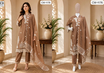 Cw 1176 Mushk Viscose Pakistani Readymade Suits Supplier India