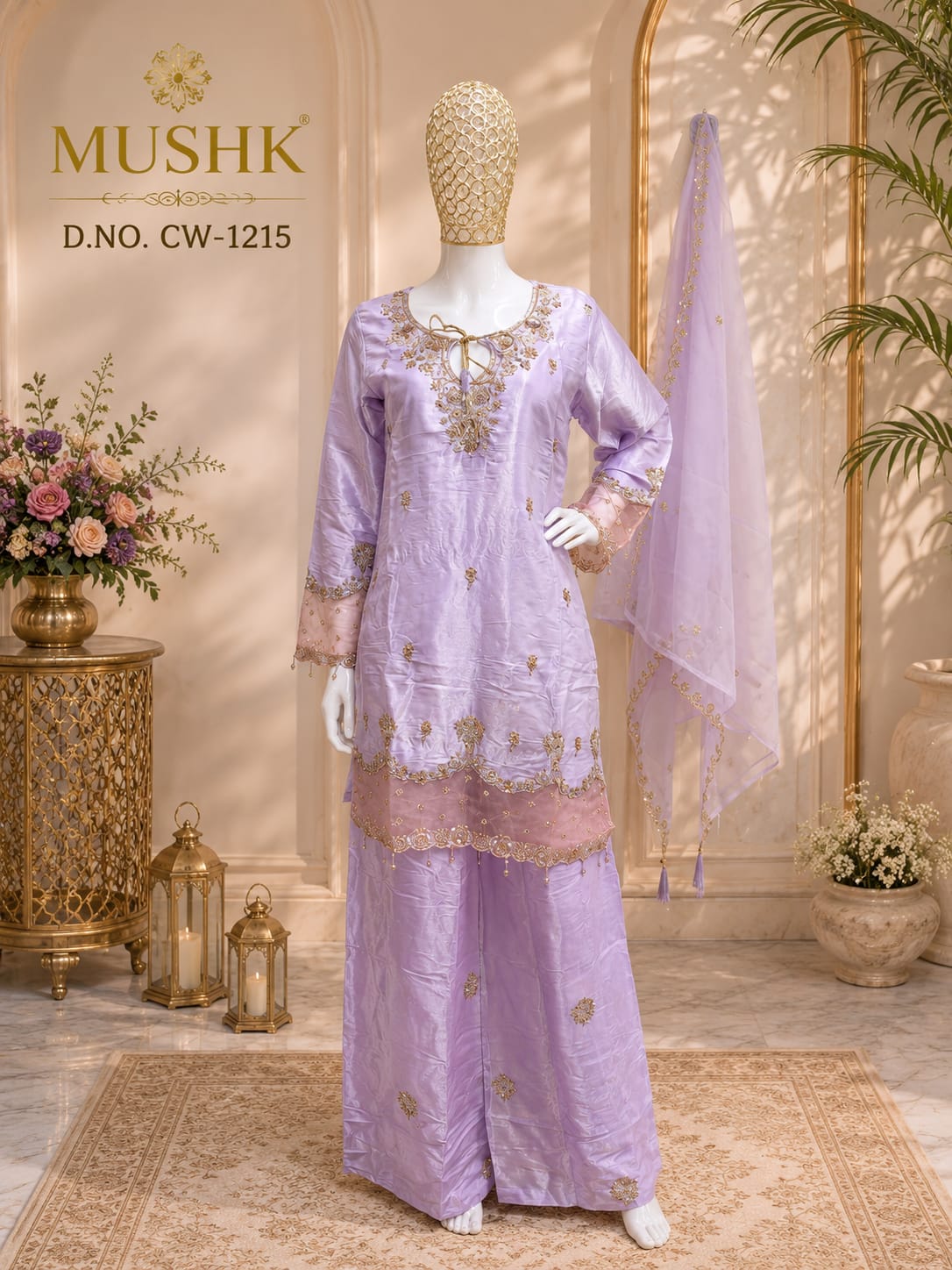 Cw 1215 Mushk Roman Silk Pakistani Readymade Suits Manufacturer India