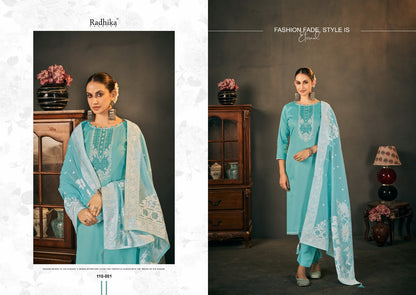 Cycle Vol 4 Radhika Fashion Zam Cotton Pant Style Suits Supplier India