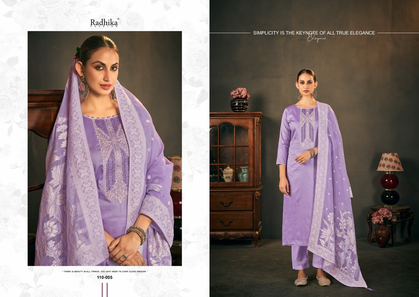 Cycle Vol 4 Radhika Fashion Zam Cotton Pant Style Suits Supplier India