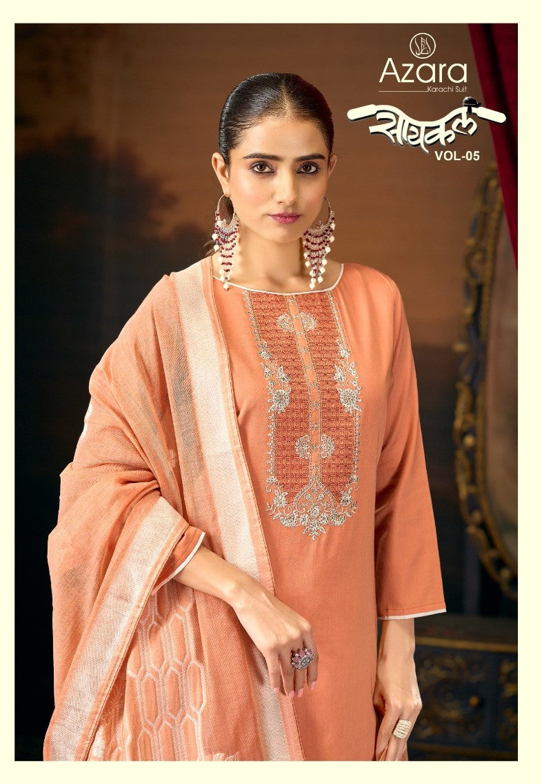 Cycle Vol 5 Radhika Fashion Azara Zam Cotton Karachi Salwar Suits Supplier India